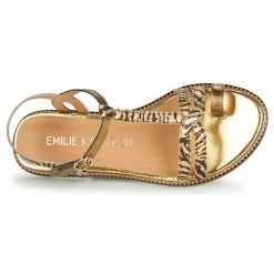 Chaussures Femme Sandales et Nu-pieds Karston SOREN Doré -Sandales Soldes Boutique 18853395 500 F