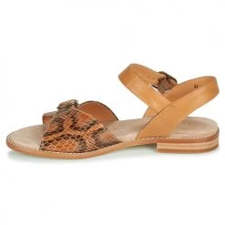 Chaussures Femme Sandales et Nu-pieds Karston XABERO Camel / Python -Sandales Soldes Boutique 18853397 500 D