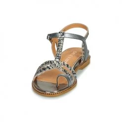 Chaussures Femme Sandales et Nu-pieds Karston SOREN Argent -Sandales Soldes Boutique 18853407 500 C