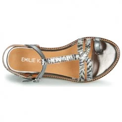 Chaussures Femme Sandales et Nu-pieds Karston SOREN Argent -Sandales Soldes Boutique 18853407 500 F