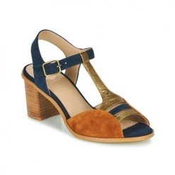 Chaussures Femme Sandales et Nu-pieds Karston LILIAN Marron / Marine