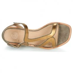 Chaussures Femme Sandales et Nu-pieds Karston PSOK Kaki / Bronze -Sandales Soldes Boutique 18853414 500 F