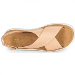 Chaussures Femme Sandales et Nu-pieds Clarks JEMSA CROSS Nude -Sandales Soldes Boutique 18858112 500 F