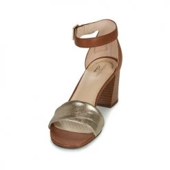 Chaussures Femme Sandales et Nu-pieds Clarks JOCELYNNE CAM Marron / Argent -Sandales Soldes Boutique 18858114 500 C