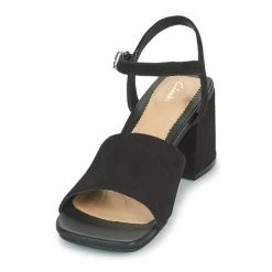 Chaussures Femme Sandales et Nu-pieds Clarks SHEER65 BLOCK Noir -Sandales Soldes Boutique 18858150 500 C