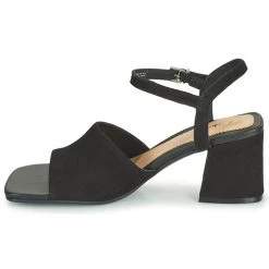 Chaussures Femme Sandales et Nu-pieds Clarks SHEER65 BLOCK Noir -Sandales Soldes Boutique 18858150 500 D
