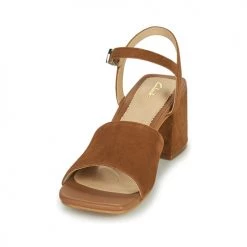 Chaussures Femme Sandales et Nu-pieds Clarks SHEER65 BLOCK Camel -Sandales Soldes Boutique 18858151 500 C