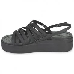 Chaussures Femme Sandales et Nu-pieds Crocs CROCS BROOKLYN STRAPPY LOWWDGW Noir -Sandales Soldes Boutique 18864978 500 D