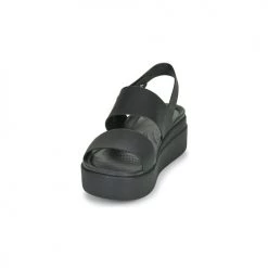 Chaussures Femme Sandales et Nu-pieds Crocs CROCS BROOKLYN LOW WEDGE W Noir -Sandales Soldes Boutique 18864984 500 C