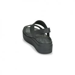 Chaussures Femme Sandales et Nu-pieds Crocs CROCS BROOKLYN LOW WEDGE W Noir -Sandales Soldes Boutique 18864984 500 E