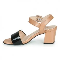 Chaussures Femme Sandales et Nu-pieds Peter Kaiser PEORIA Nude / Noir -Sandales Soldes Boutique 18866219 500 D