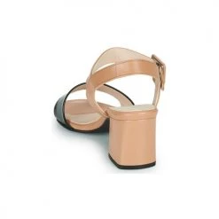 Chaussures Femme Sandales et Nu-pieds Peter Kaiser PEORIA Nude / Noir -Sandales Soldes Boutique 18866219 500 E