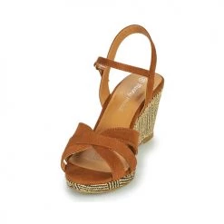 Chaussures Femme Sandales et Nu-pieds Moony Mood MALIA Camel -Sandales Soldes Boutique 18874225 500 C