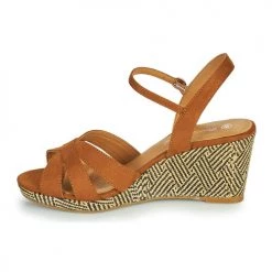 Chaussures Femme Sandales et Nu-pieds Moony Mood MALIA Camel -Sandales Soldes Boutique 18874225 500 D