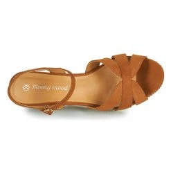 Chaussures Femme Sandales et Nu-pieds Moony Mood MALIA Camel -Sandales Soldes Boutique 18874225 500 F