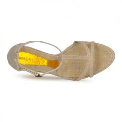 Chaussures Femme Sandales et Nu-pieds Magrit JOAQUINA Beige / Or -Sandales Soldes Boutique 188936 500 F