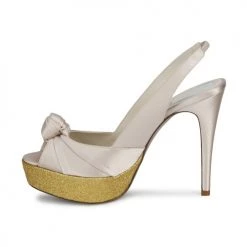 Chaussures Femme Sandales et Nu-pieds Magrit IMPERIALI Blanc / Or -Sandales Soldes Boutique 188942 500 D