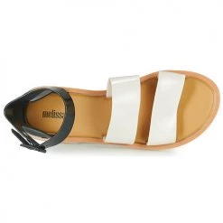 Chaussures Femme Sandales et Nu-pieds Melissa MELISSA MODEL SANDAL Blanc / Noir -Sandales Soldes Boutique 18898272 500 F