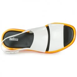Chaussures Femme Sandales et Nu-pieds Melissa CARBON Blanc -Sandales Soldes Boutique 18898277 500 F