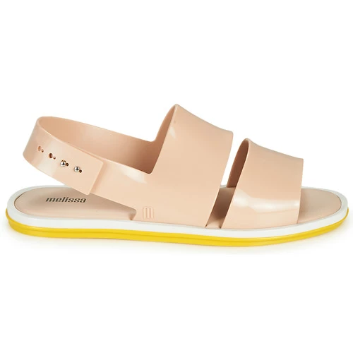 Chaussures Femme Sandales et Nu-pieds Melissa CARBON Beige / Jaune 2 Chaussures Femme Sandales et Nu-pieds Melissa CARBON Beige / Jaune – Image 2