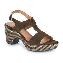 Chaussures Femme Sandales et Nu-pieds Adige ROMA V5 VELOURS MILITAR Kaki