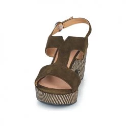 Chaussures Femme Sandales et Nu-pieds Adige ROMA V5 VELOURS MILITAR Kaki -Sandales Soldes Boutique 18904634 500 C