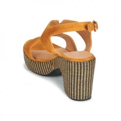 Chaussures Femme Sandales et Nu-pieds Adige ROMA V7 UNER SAFRAN Marron -Sandales Soldes Boutique 18904635 500 E