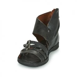 Chaussures Femme Sandales et Nu-pieds Airstep / A.S.98 RAMOS HIGH Noir -Sandales Soldes Boutique 18906500 500 C