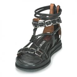 Chaussures Femme Sandales et Nu-pieds Airstep / A.S.98 POLA SQUARE Noir -Sandales Soldes Boutique 18906510 500 C