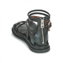 Chaussures Femme Sandales et Nu-pieds Airstep / A.S.98 POLA SQUARE Noir -Sandales Soldes Boutique 18906510 500 E