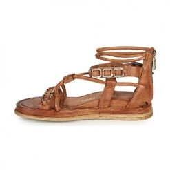 Chaussures Femme Sandales et Nu-pieds Airstep / A.S.98 POLA SQUARE Camel -Sandales Soldes Boutique 18906511 500 D