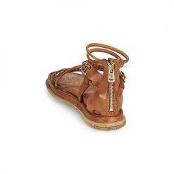 Chaussures Femme Sandales et Nu-pieds Airstep / A.S.98 POLA SQUARE Camel -Sandales Soldes Boutique 18906511 500 E