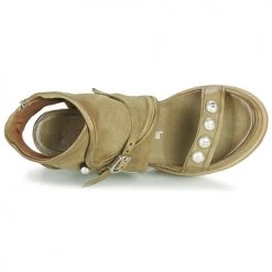 Chaussures Femme Sandales et Nu-pieds Airstep / A.S.98 LAGOS Kaki -Sandales Soldes Boutique 18906513 500 F