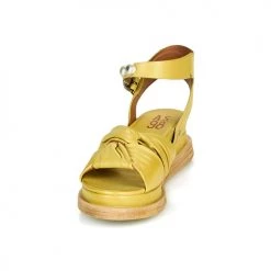Chaussures Femme Sandales et Nu-pieds Airstep / A.S.98 LAGOS NODE Jaune -Sandales Soldes Boutique 18906516 500 C