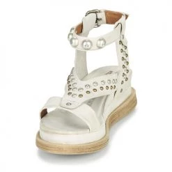 Chaussures Femme Sandales et Nu-pieds Airstep / A.S.98 LAGOS STUD Gris / Beige -Sandales Soldes Boutique 18906518 500 C