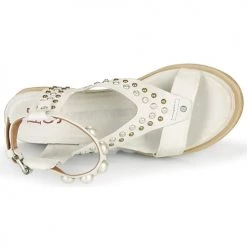Chaussures Femme Sandales et Nu-pieds Airstep / A.S.98 LAGOS STUD Gris / Beige -Sandales Soldes Boutique 18906518 500 F