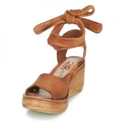 Chaussures Femme Sandales et Nu-pieds Airstep / A.S.98 NOA LACE Camel -Sandales Soldes Boutique 18906522 500 C