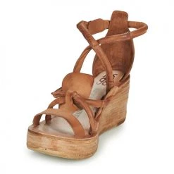 Chaussures Femme Sandales et Nu-pieds Airstep / A.S.98 NOA STRAP Camel -Sandales Soldes Boutique 18906525 500 C