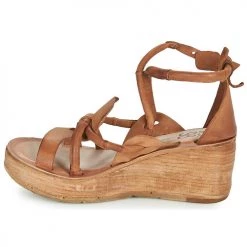 Chaussures Femme Sandales et Nu-pieds Airstep / A.S.98 NOA STRAP Camel -Sandales Soldes Boutique 18906525 500 D