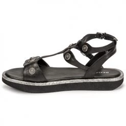 Chaussures Femme Sandales et Nu-pieds Regard ANGLET Noir -Sandales Soldes Boutique 18906813 500 D