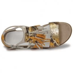 Chaussures Femme Sandales et Nu-pieds Regard BASTIL2 Jaune -Sandales Soldes Boutique 18906815 500 F