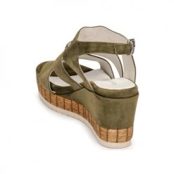 Chaussures Femme Sandales et Nu-pieds Regard DOLLIS Kaki -Sandales Soldes Boutique 18906829 500 E