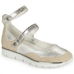 Chaussures Femme Sandales et Nu-pieds Regard JUMEL Blanc / Argenté