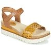 Chaussures Femme Sandales et Nu-pieds Josef Seibel CLEA 09 Marron / Jaune