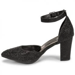 Chaussures Femme Sandales et Nu-pieds Spot on F90092 Noir -Sandales Soldes Boutique 18912740 500 D