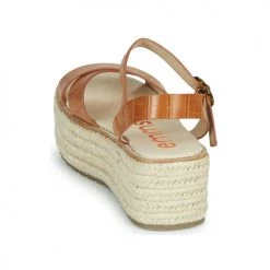 Chaussures Femme Sandales et Nu-pieds Emmshu NESA Cognac -Sandales Soldes Boutique 18916918 500 E