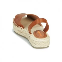 Chaussures Femme Sandales et Nu-pieds Emmshu LUZIA Cognac -Sandales Soldes Boutique 18916920 500 E