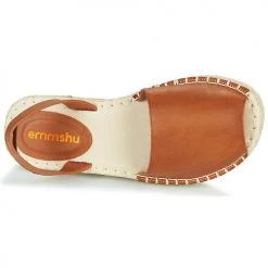 Chaussures Femme Sandales et Nu-pieds Emmshu LUZIA Cognac -Sandales Soldes Boutique 18916920 500 F