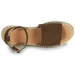 Chaussures Femme Sandales et Nu-pieds Esprit CLARA Marron -Sandales Soldes Boutique 18917038 500 F