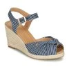 Chaussures Femme Sandales et Nu-pieds Esprit ELIN Bleu / Blanc